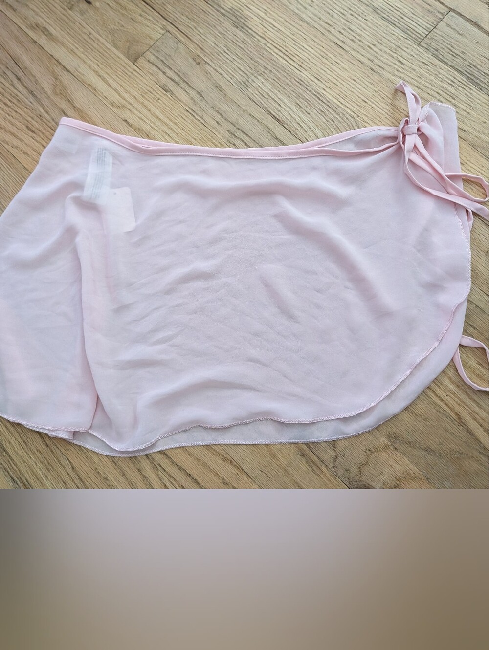 merrell women’s one size blush pink sheer chiffon wrap skirt sarong swim cover